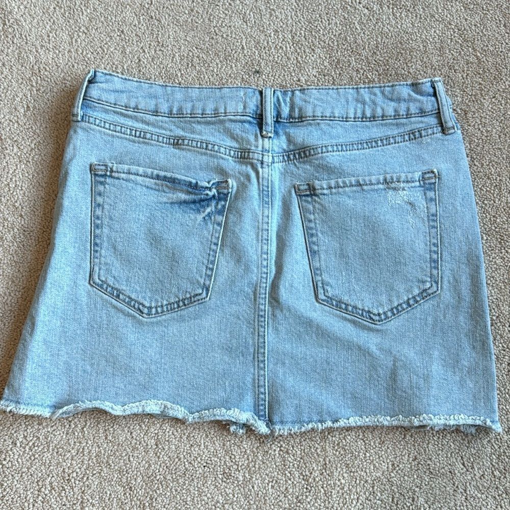 Denim distressed skirt - Picture 5 of 5